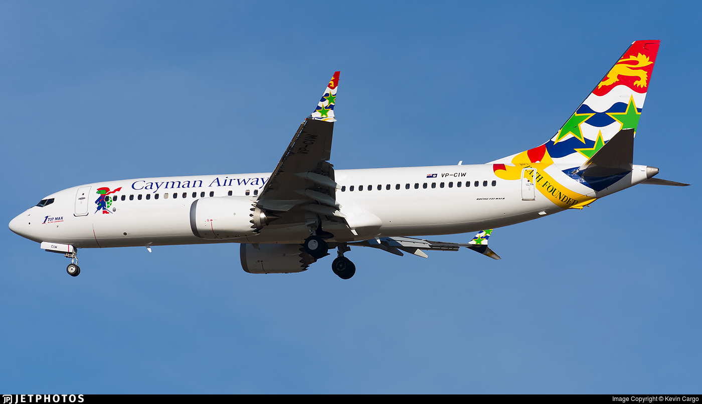 UP, UP AND AWAY FOR CAYMAN AIRWAYS 737 MAX 8