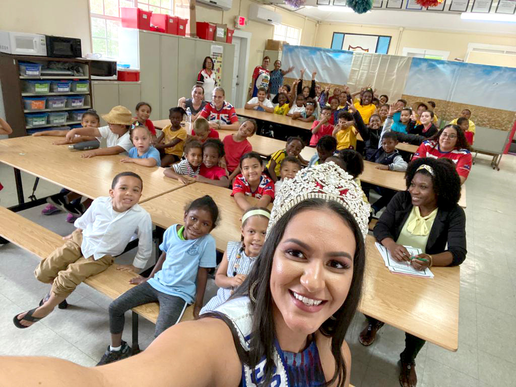 MISS CAYMAN UNIVERSE VISITS THE BRAC