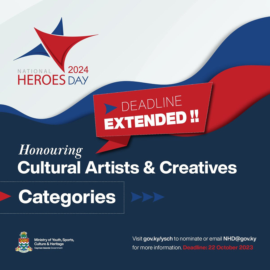 Nomination Deadline for 2024 National Heroes Day Honours Extended to 22