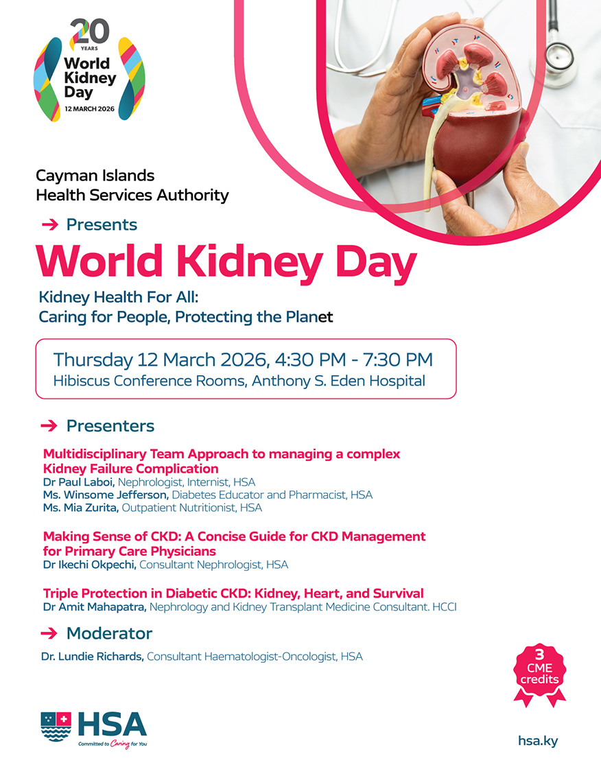 HSA to Observe World Kidney Day with Free Health Screening, CME Events
