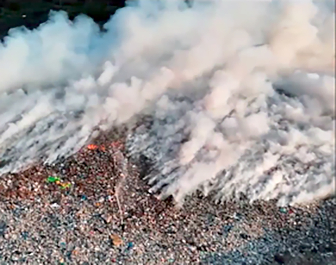 LATEST DUMP SITE BLAZE CAUSES MAJOR MAYHEM AND RENEWED CALLS FOR ACTION