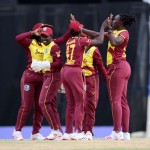 West Indies women  celebrate 50 not out