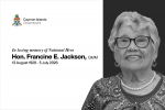 National Hero Francine Jackson to Lie in State at Parliament Ahead of Official Funeral