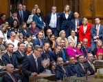 UK PARLIAMENT RETURNS - NEW FACES FACE-OFF ON SAME ISSUES