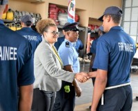 Fire Officers Honoured During Minister Visit