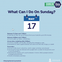 What you can do on Sunday