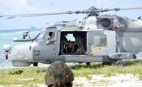 Big Royal Navy hurricane exercise on Colliers Beach