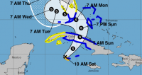 Eta resumes Tropical Storm status - causing severe flooding and Power outages in Grand Cayman