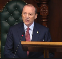 GOVERNOR DELIVERS THRONE SPEECH