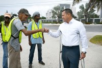 CPI Minister Tours NiCE Work Sites, Thanks Workers