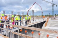 Ministry of Education Tours Construction Site of the New John Gray High School