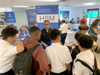 HSM Gives Career Advice in Cayman Brac