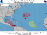 Heavy Showers, Moderate Seas and Winds expected over the next few days