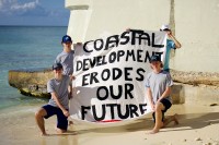Environment group protests coastal development