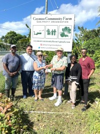 OAG makes charity donation to the Cayman Islands’ Community Farm