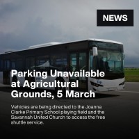 Parking unavailable at Agricultural Grounds