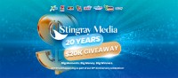 Stingray Media Turns 20 — Giving Back with $20,000 in Cash!