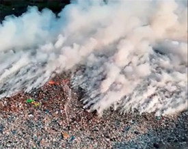 LATEST DUMP SITE BLAZE CAUSES MAJOR MAYHEM AND RENEWED CALLS FOR ACTION