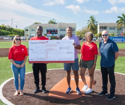 Cayman First Celebrates Five-Year Partnership with YMCA Youth Baseball & Softball