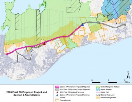 SUSTAINABLE CAYMAN WANTS EAST-WEST ARTERIAL PHASE TWO HALTED