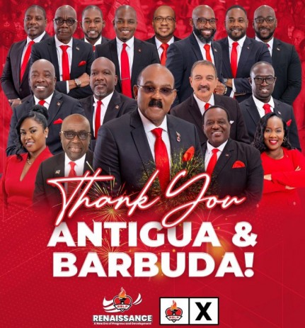 LANDSLIDE WIN FOR PRIME MINISTER GASTON BROWNE IN ANTIGUA & BARBUDA