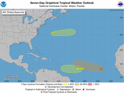 Cayman Islands National Weather Service Monitors Atlantic Tropical Wave