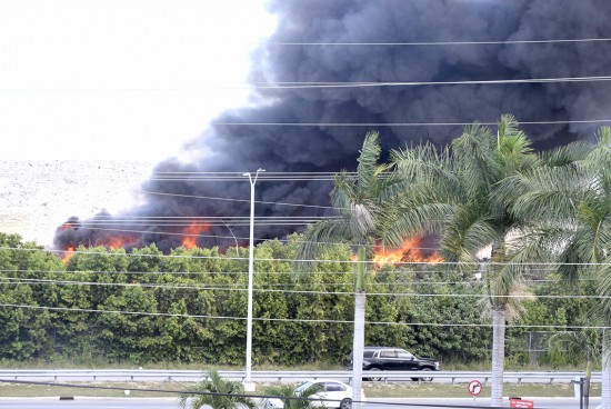 Huge dump fire scares residents, sends kids home early Huge dump fire scares residents, sends kids home early