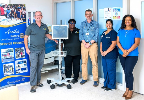 HSA’s NICU Receives Brain Wave Monitor from Rotary Central Cayman Islands