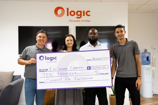 Logic Raises KYD$10,000 for Inclusion Cayman Through “Connect for Inclusion” Campaign