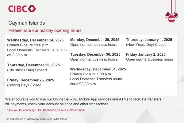 CIBC Closing hours