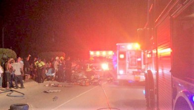 Three Vehicle Collision with serious injury in Bodden Town