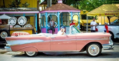 57 Coral Pink Chevy Bel Air