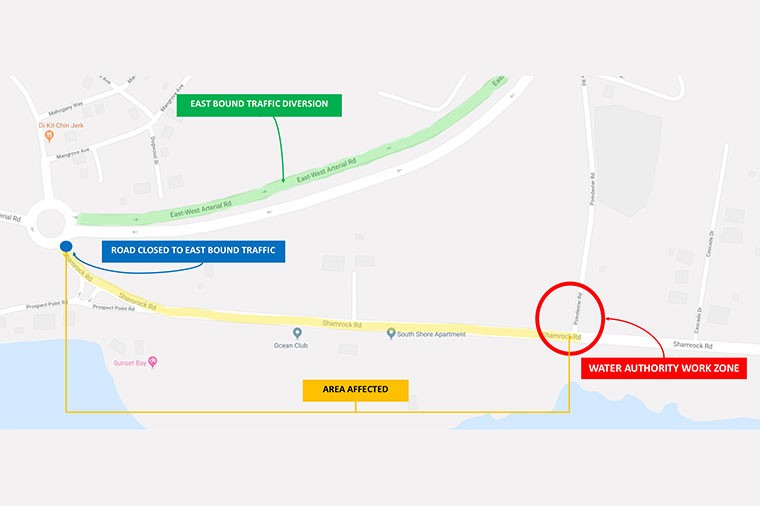 Planned Works – Partial Closure of Shamrock Road