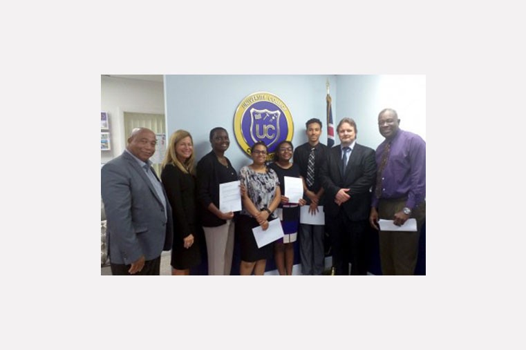 UCCI Students receive ABBOTT AEROSPACE SEZC Ltd Scholarship
