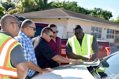 Premier, Minister of Infrastructure tour road works in Red Bay, Prospect