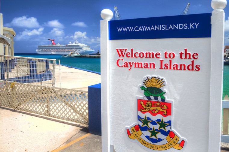 Welcome to the Cayman Islands sign