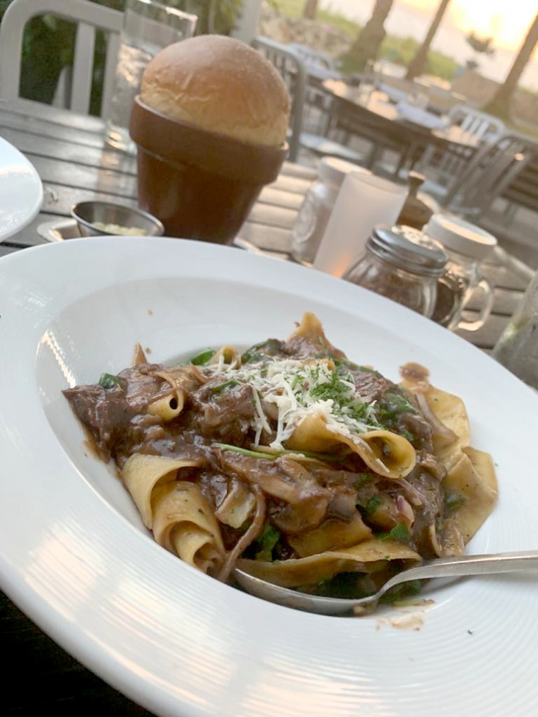 Short rib pappardelle was a hit