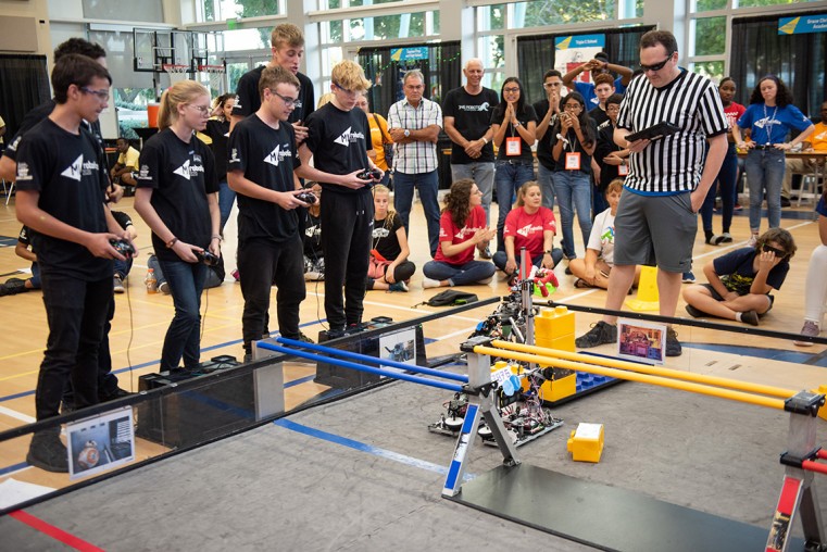 Student teams from seven local high schools competed in the space-themed Minds Inspired Robotics’ FIRST Technical Challenge held at the Camana Bay Arts & Recreation Centre on 1 February