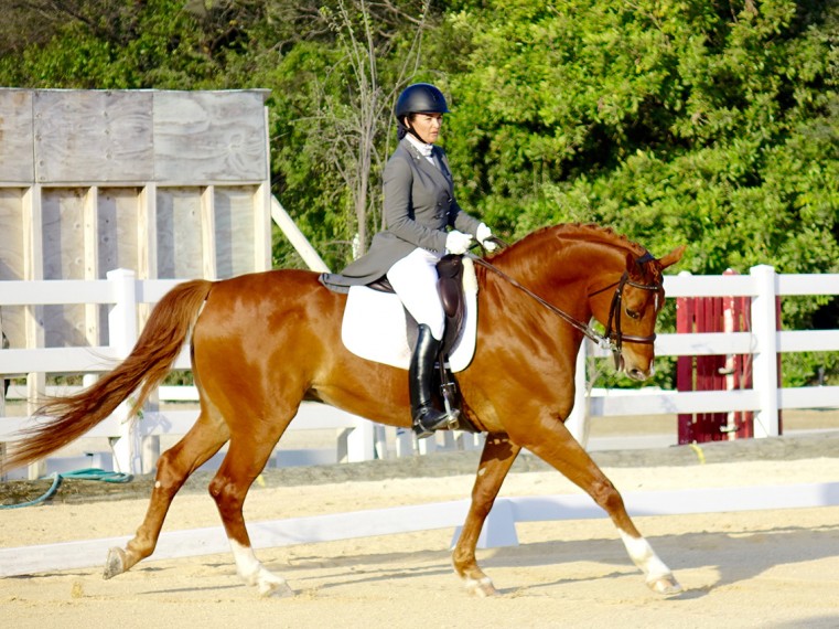 Jessica McTaggart rode the Intermediate 1 test on Loris