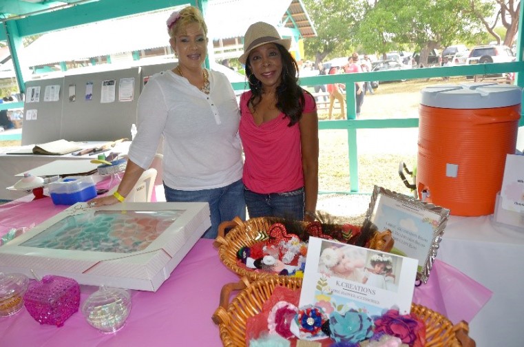 (L-r) Jennifer and Nannette were sharing a booth