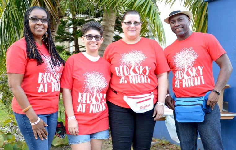 Volunteers Brenda Dawkins, Judy DIlbert, Jordan Whorms and Paul Puckering