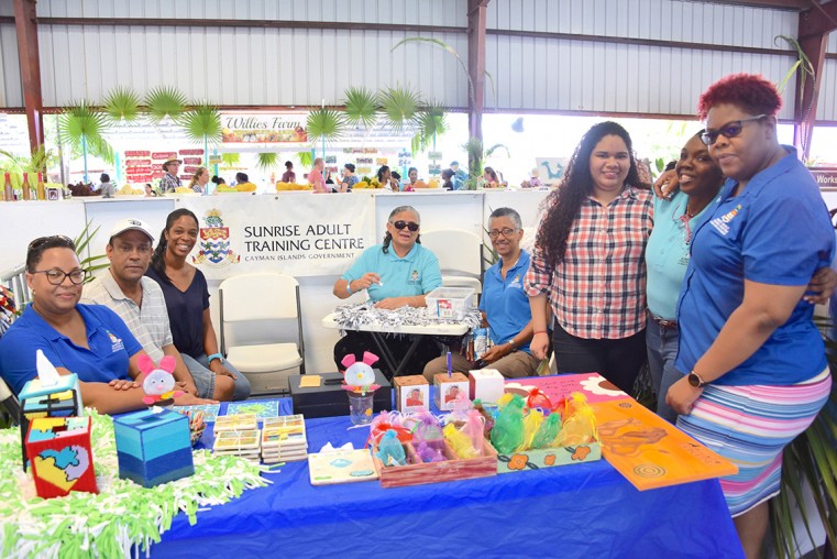 Clients from Sunrise Adult Training Centre (SRC) display their creativity at Agricultural Show