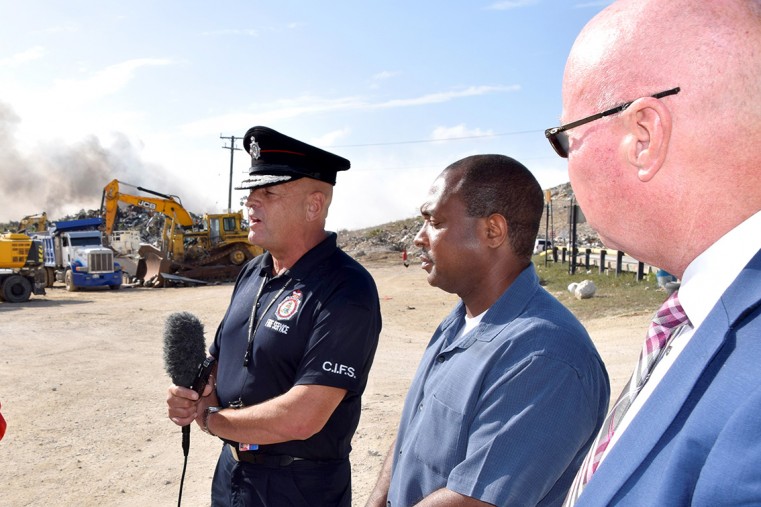 Premier praises firefighters’ handling of dump fire