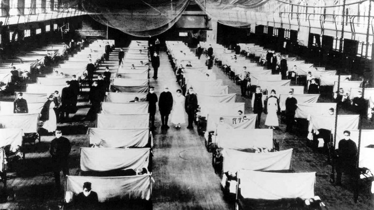 The 1918 influenza outbreak killed over 50 million people