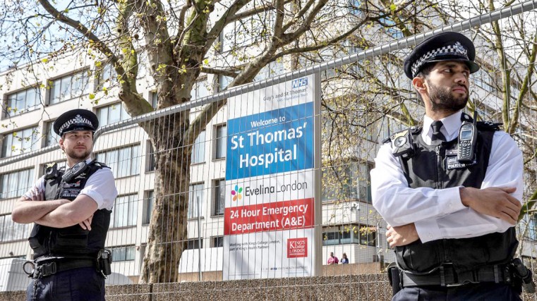 Johnson grateful for NHS care