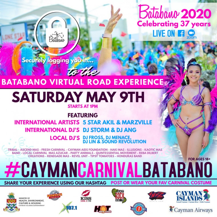 Cayman Carnival Batabano to host first ever virtual street parade