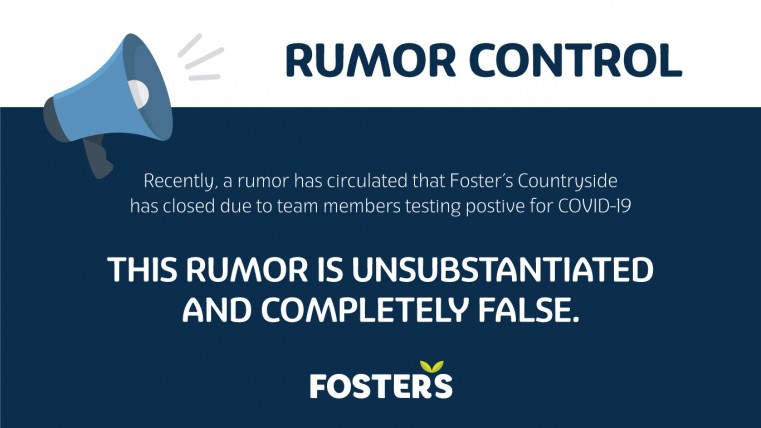 Fosters dispels rumors about positive cases