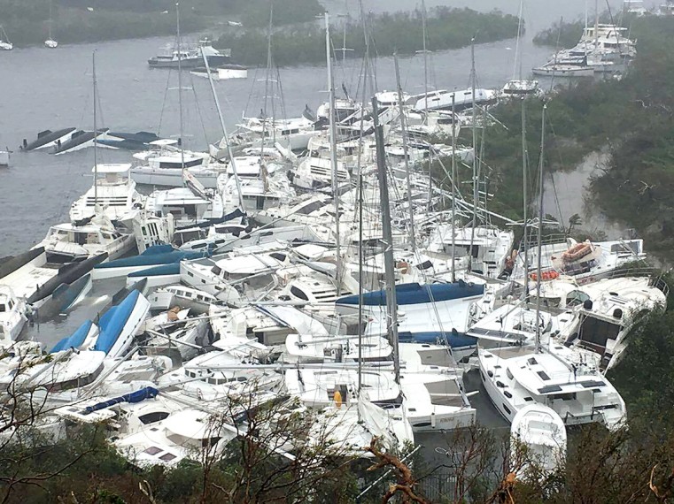 Hurricane Ivan damage in Grand Cayman in 2004