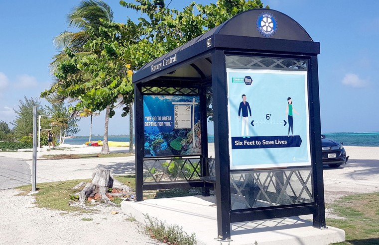 Bus Shelters Post COVID-19 Messages