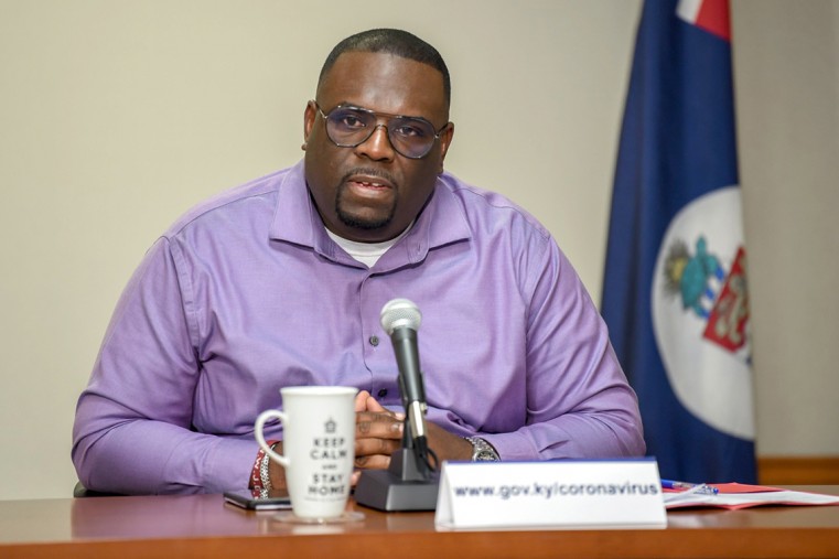 Health Minister Dwayne Seymour